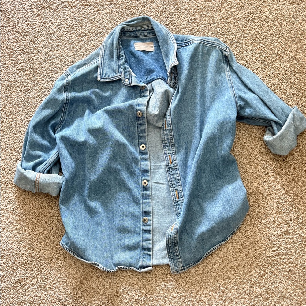 Everlane Oversized Denim Shirt